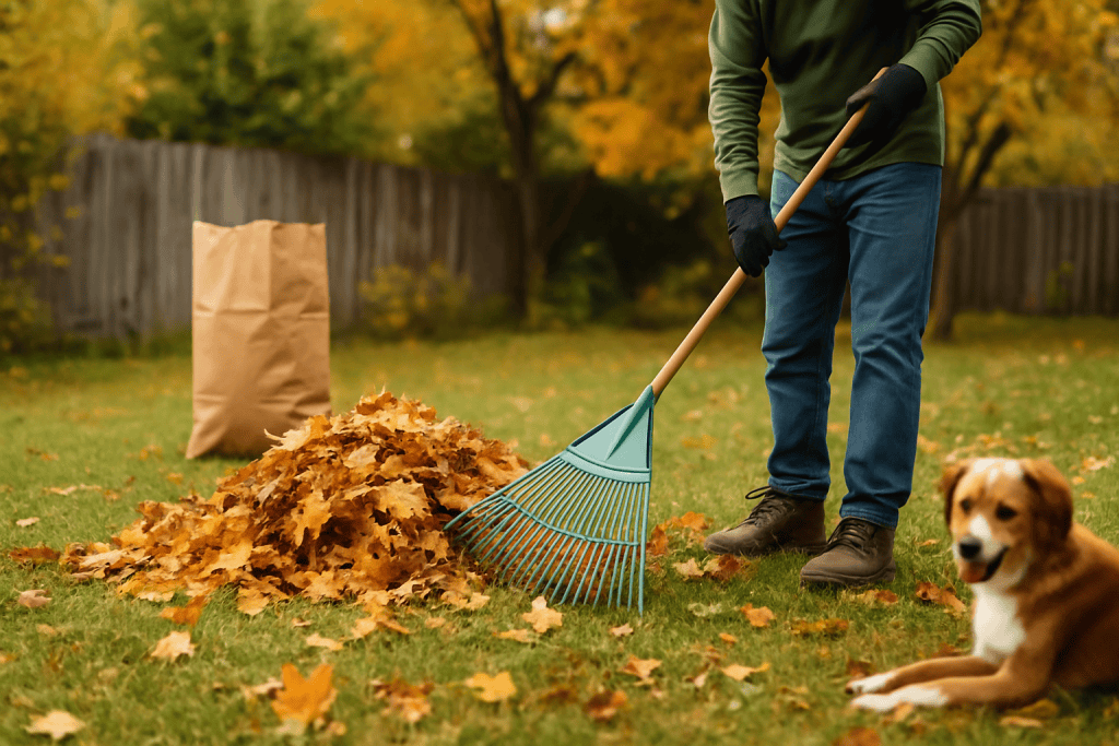 The Raking Review The Importance of Raking Leaves — And How Doctor Doo Can Help Keep Your ...
